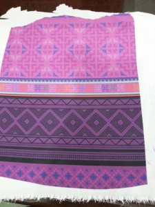 hmong purple fabric