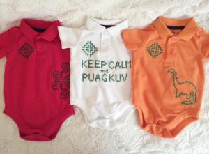 baby clothes hmong cross stitch collar onesies