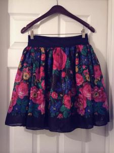 hmong girl floral skirt